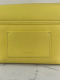 JACQUEMUS Light Yellow Le Rond Carré leather shoulder bag