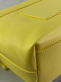 JACQUEMUS Light Yellow Le Rond Carré leather shoulder bag