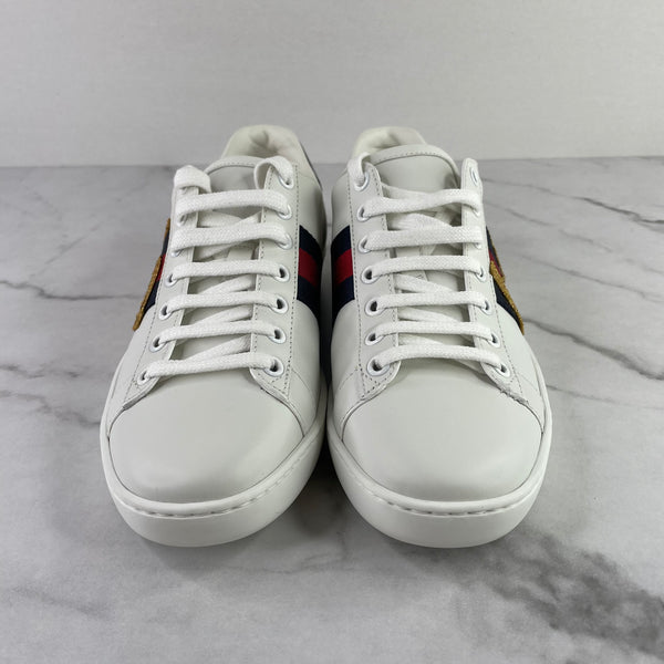 GUCCI Women's White New Ace Loved Sneakers Size 37