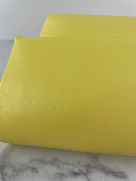 JACQUEMUS Light Yellow Le Rond Carré leather shoulder bag
