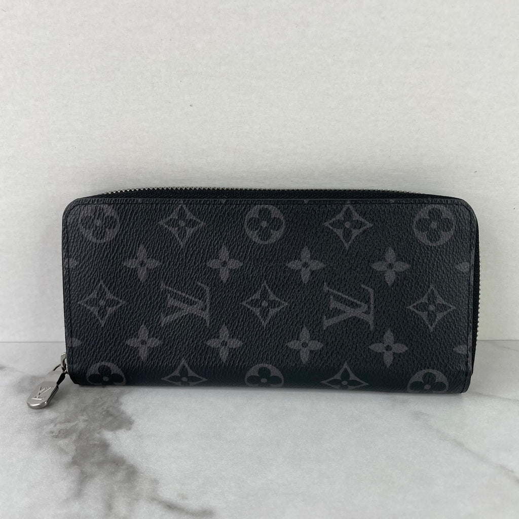 Louis Vuitton Zippy Wallet Vertical Eclipse Monogram Eclipse