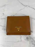 PRADA Brown Saffiano Leather Wallet