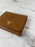 PRADA Brown Saffiano Leather Wallet