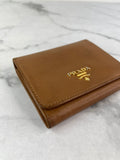 PRADA Brown Saffiano Leather Wallet