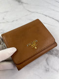 PRADA Brown Saffiano Leather Wallet