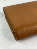 PRADA Brown Saffiano Leather Wallet