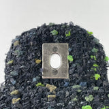 CHANEL Black / Green Multicolor Tweed Flap Shoulder Bag