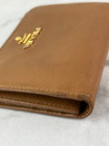 PRADA Brown Saffiano Leather Wallet