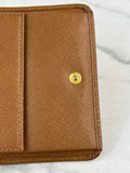 PRADA Brown Saffiano Leather Wallet