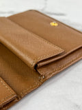 PRADA Brown Saffiano Leather Wallet