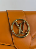 Louis Vuitton Summer Gold (Orange) Smooth Calfskin LV Pont 9 Shoulder/Crossbody Bag