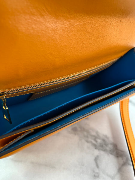 Louis Vuitton Summer Gold (Orange) Smooth Calfskin LV Pont 9 Shoulder/Crossbody Bag