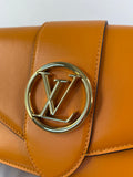 Louis Vuitton Summer Gold (Orange) Smooth Calfskin LV Pont 9 Shoulder/Crossbody Bag