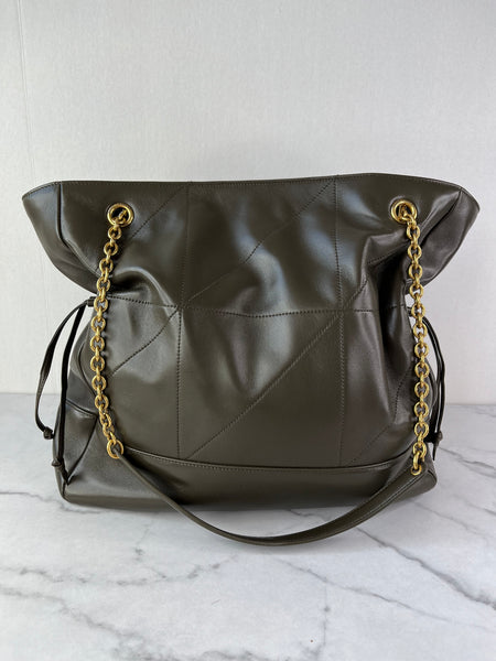 SAINT LAURENT MEDIUM LAMBSKIN LIGHT MUSK (Dark Olive Green) JAMIE SHOPPING Shoulder Bag