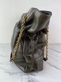 SAINT LAURENT MEDIUM LAMBSKIN LIGHT MUSK (Dark Olive Green) JAMIE SHOPPING Shoulder Bag