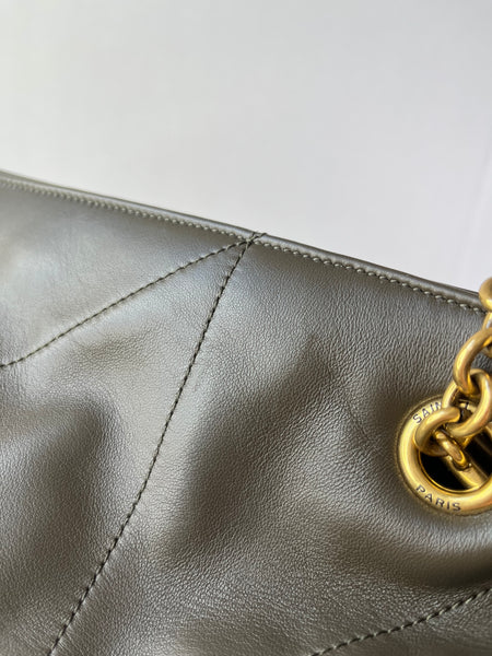 SAINT LAURENT MEDIUM LAMBSKIN LIGHT MUSK (Dark Olive Green) JAMIE SHOPPING Shoulder Bag