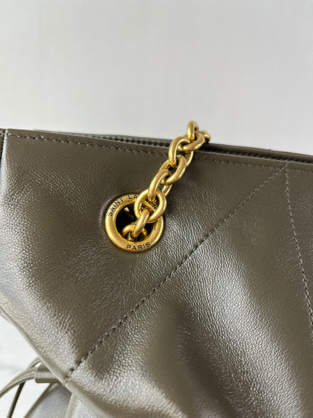 SAINT LAURENT MEDIUM LAMBSKIN LIGHT MUSK (Dark Olive Green) JAMIE SHOPPING Shoulder Bag