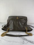 SAINT LAURENT MEDIUM LAMBSKIN LIGHT MUSK (Dark Olive Green) JAMIE SHOPPING Shoulder Bag