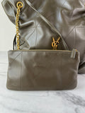 SAINT LAURENT MEDIUM LAMBSKIN LIGHT MUSK (Dark Olive Green) JAMIE SHOPPING Shoulder Bag