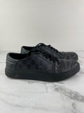 GUCCI Men’s Black/Grey GG Supreme Sneakers Size: 10 (fits US 10-10.5)