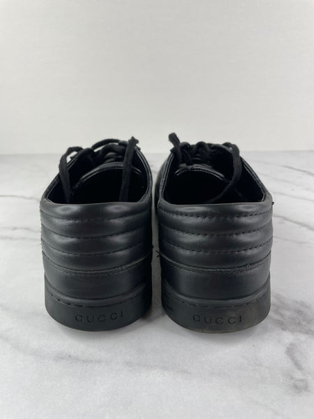 GUCCI Men’s Black/Grey GG Supreme Sneakers Size: 10 (fits US 10-10.5)