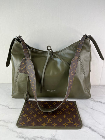 LOUIS VUITTON CarryAll Vibe MM Dark Kaki Shoulder/Crossbody Bag