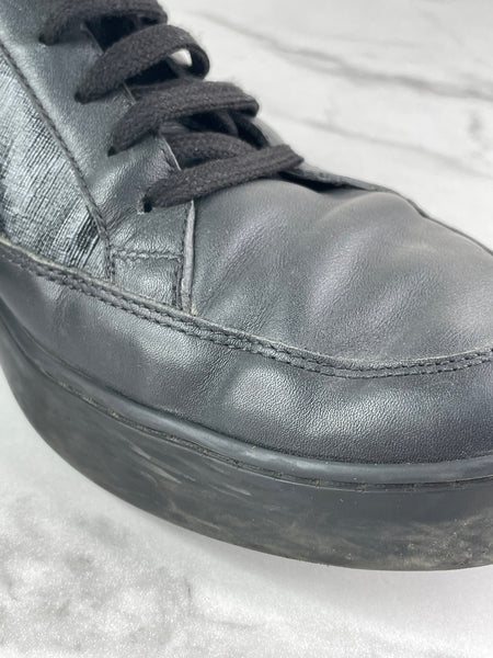 GUCCI Men’s Black/Grey GG Supreme Sneakers Size: 10 (fits US 10-10.5)