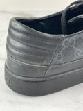 GUCCI Men’s Black/Grey GG Supreme Sneakers Size: 10 (fits US 10-10.5)