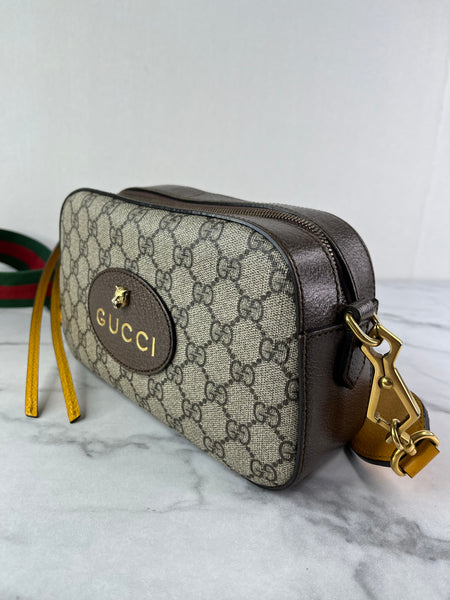 GUCCI GG Supreme Monogram Web Neo Shoulder/Crossbody Bag