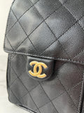 CHANEL Black Caviar Quilted Small 25 Shoulder Bag