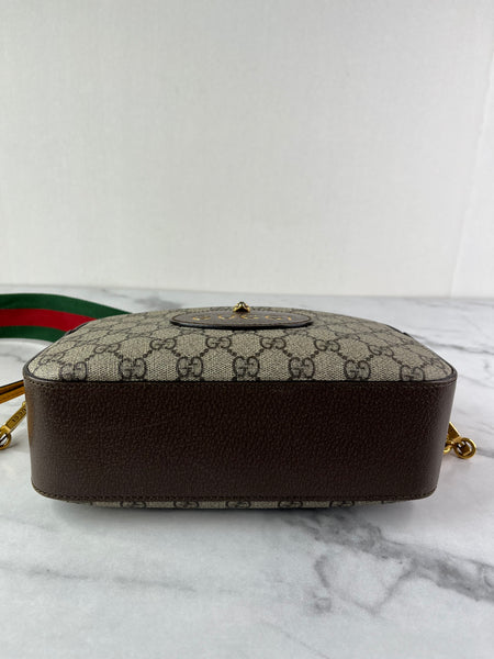 GUCCI GG Supreme Monogram Web Neo Shoulder/Crossbody Bag