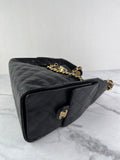 CHANEL Black Caviar Quilted Small 25 Shoulder Bag