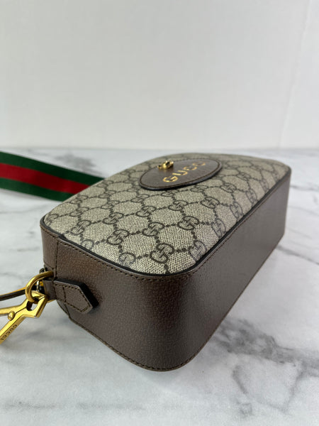 GUCCI GG Supreme Monogram Web Neo Shoulder/Crossbody Bag
