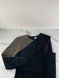 ALEXANDER WANG Black One Shoulder Cutout Tullepaneled Cady Gown Size 4 (fits US 4/6)