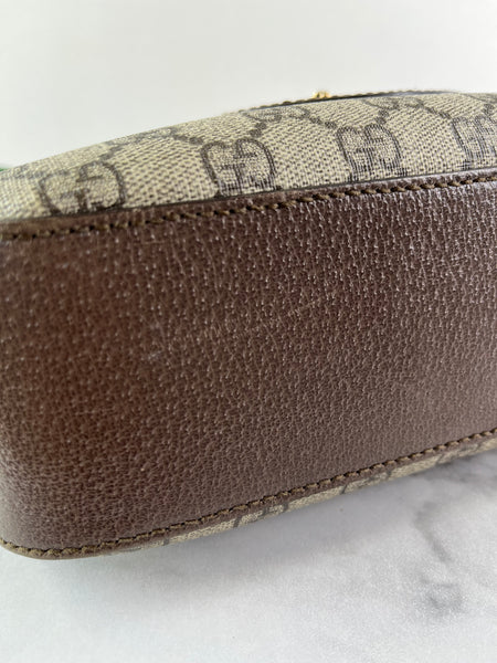 GUCCI GG Supreme Monogram Web Neo Shoulder/Crossbody Bag