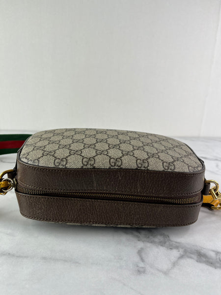 GUCCI GG Supreme Monogram Web Neo Shoulder/Crossbody Bag