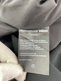 ALEXANDER WANG Black One Shoulder Cutout Tullepaneled Cady Gown Size 4 (fits US 4/6)
