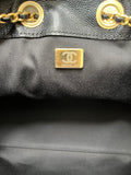 CHANEL Black Caviar Quilted Small 25 Shoulder Bag