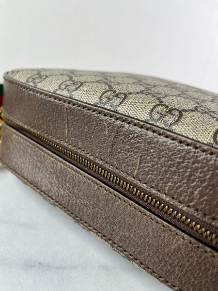 GUCCI GG Supreme Monogram Web Neo Shoulder/Crossbody Bag