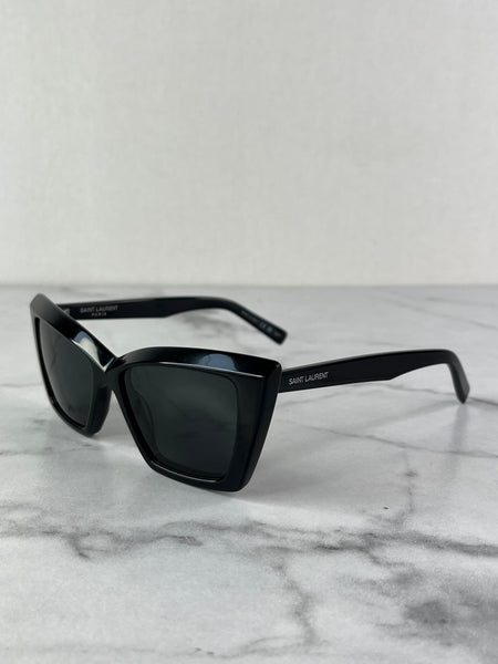 Saint Laurent Black Cat Eye Sunglasses