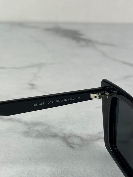 Saint Laurent Black Cat Eye Sunglasses