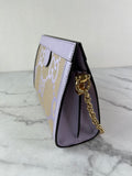 GUCCI Beige Lapis Monogram Jumbo GG Textured Dollar Calfskin Small Ophidia Chain Shoulder/Crossbody Bag