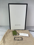 GUCCI Beige Lapis Monogram Jumbo GG Textured Dollar Calfskin Small Ophidia Chain Shoulder/Crossbody Bag