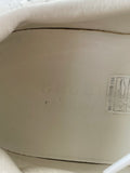 GUCCI White Calfskin GG Tennis Embossed Perforated Womens Platform Sneakers Size 37