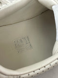 GUCCI White Calfskin GG Tennis Embossed Perforated Womens Platform Sneakers Size 37