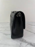 CHANEL Black Caviar Classic Jumbo Double Flap Bag