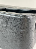 CHANEL Black Caviar Classic Jumbo Double Flap Bag