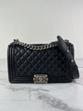 CHANEL Black Medium Boy Bag