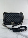CHANEL Black Medium Boy Bag