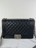 CHANEL Black Medium Boy Bag